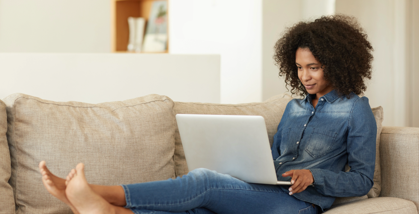 Woman with laptop